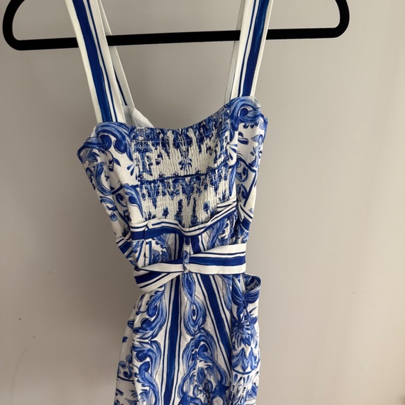 Farm Rio Blue and White Romper - Picture 6 of 8
